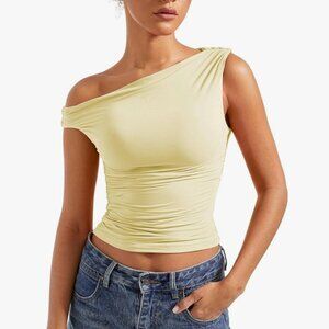 Yellow Off the Shoulder Top
